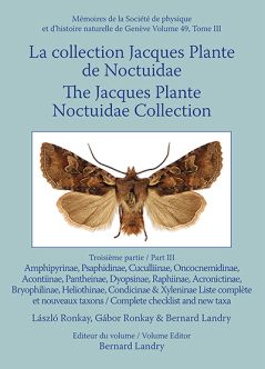Catalogue of the Jacques Plante Noctuidae Collection III